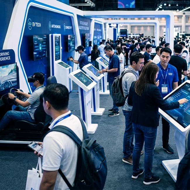 Exhibiciones de vehículos y tecnología